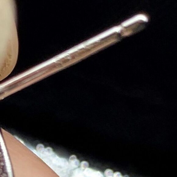 Earring, NWOT, solid 925 sterling, large lab ruby, articulated 1&1/2 in. drop, - Picture 4 of 17